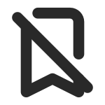 Bookmark Off SVG Icon